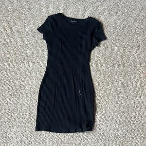 Basic black body con dress